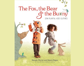 Pattern book childrens clothing sewing easy instructions cute clothes animal fox bear bunny kids clothes sewing craft gift patterns unisex