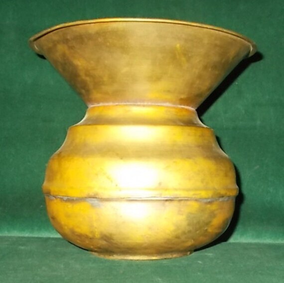 Brass Spittoon Brass Cuspidor Yellow Brass Chew Tobacco