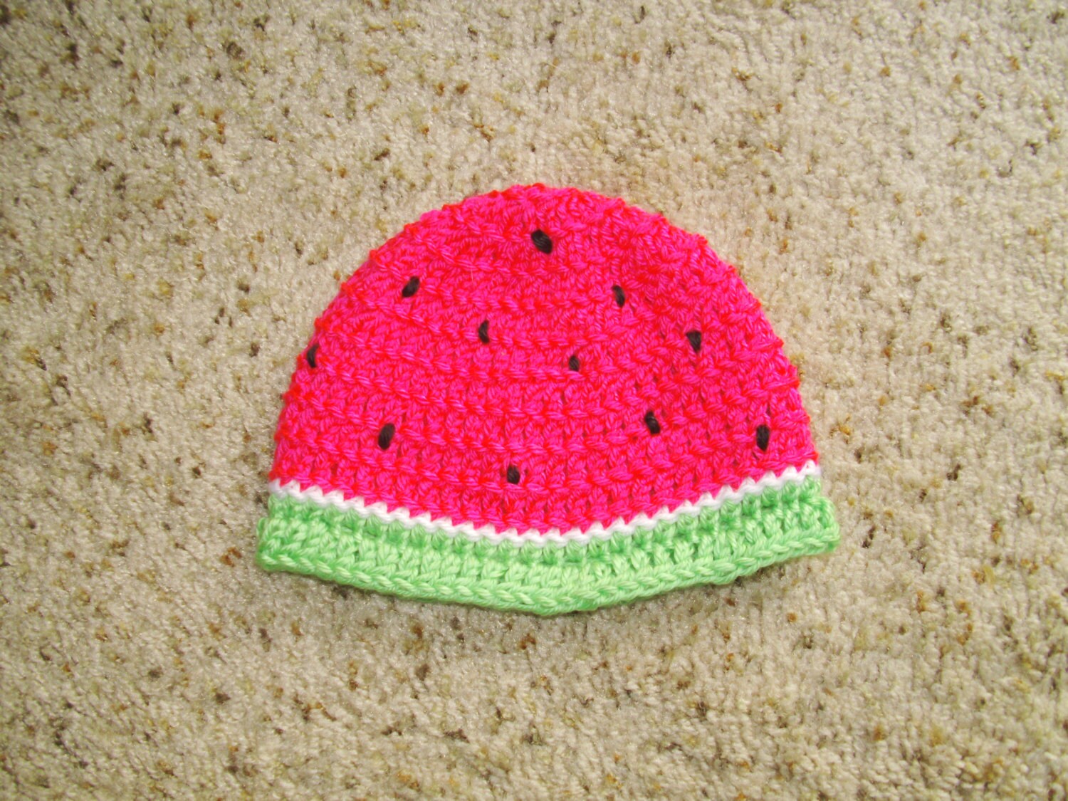 Watermelon baby hat summer by DarleneMoon on Etsy