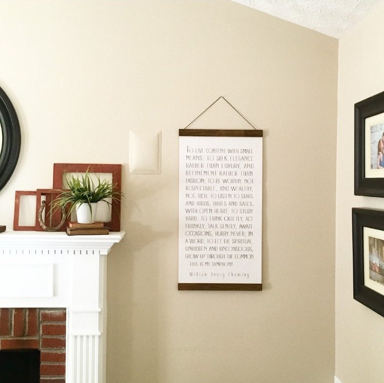 Banner style Canvas Wall Hanging custom Your favorite quote