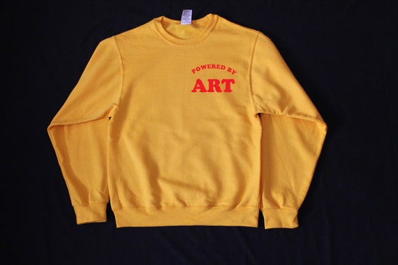 Powered by ART Sweatshirt More colors and sizes by wildblacksheep