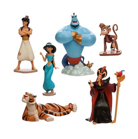 6 Pcs HIGH QUALITY Disney ALADDIN Cake Toppers by