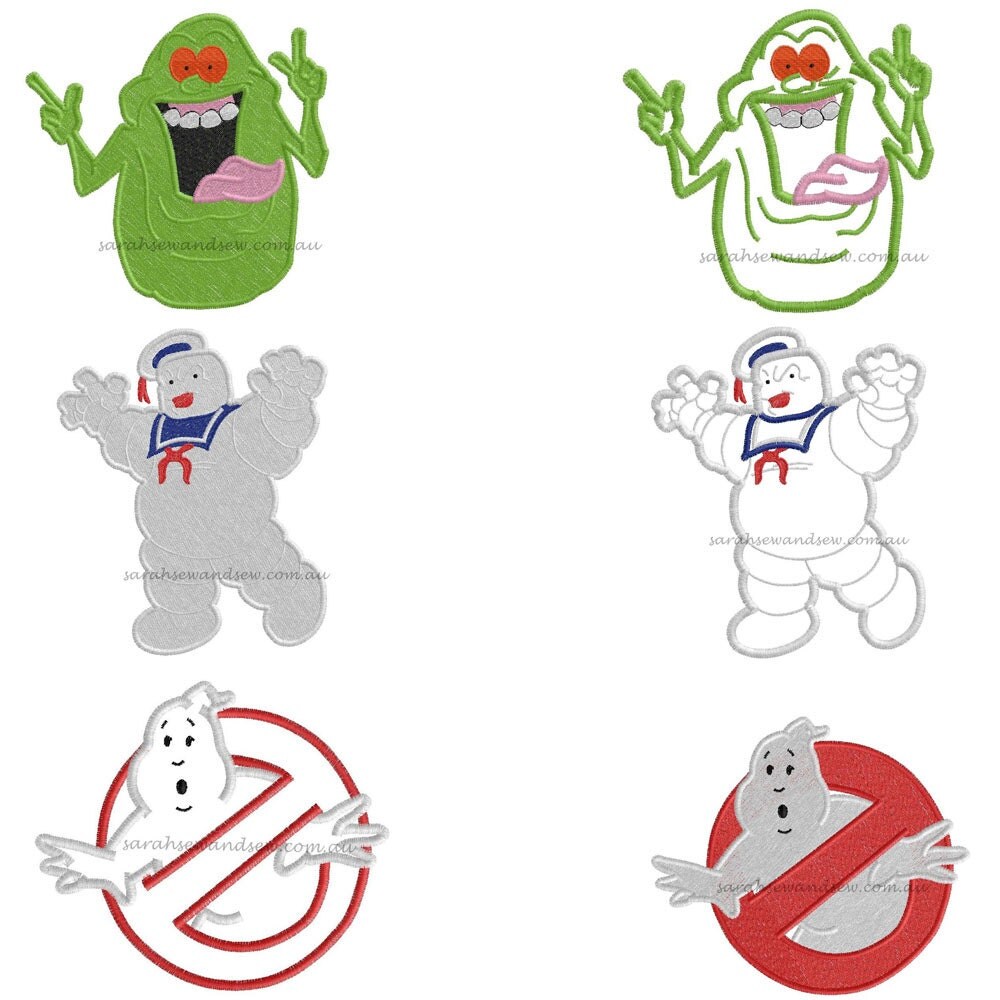 Ghostbusters Embroidery Design Set