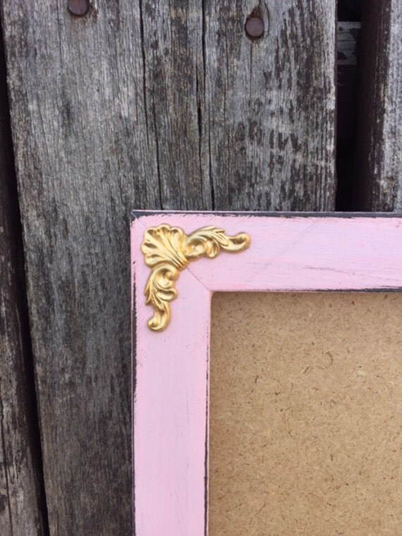 5x7 Blush and Gold Picture Frame Blush and Gold by ThePaintedLdy