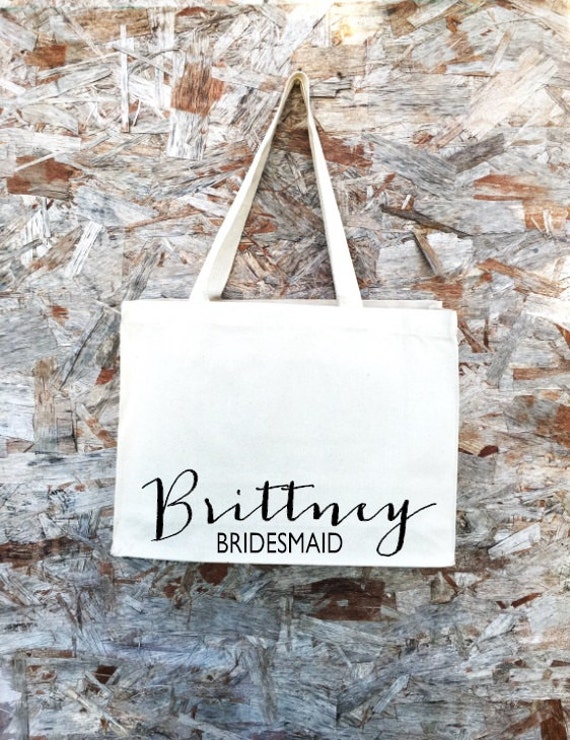 Tote bags Bridesmaid gift set Custom canvas tote bag
