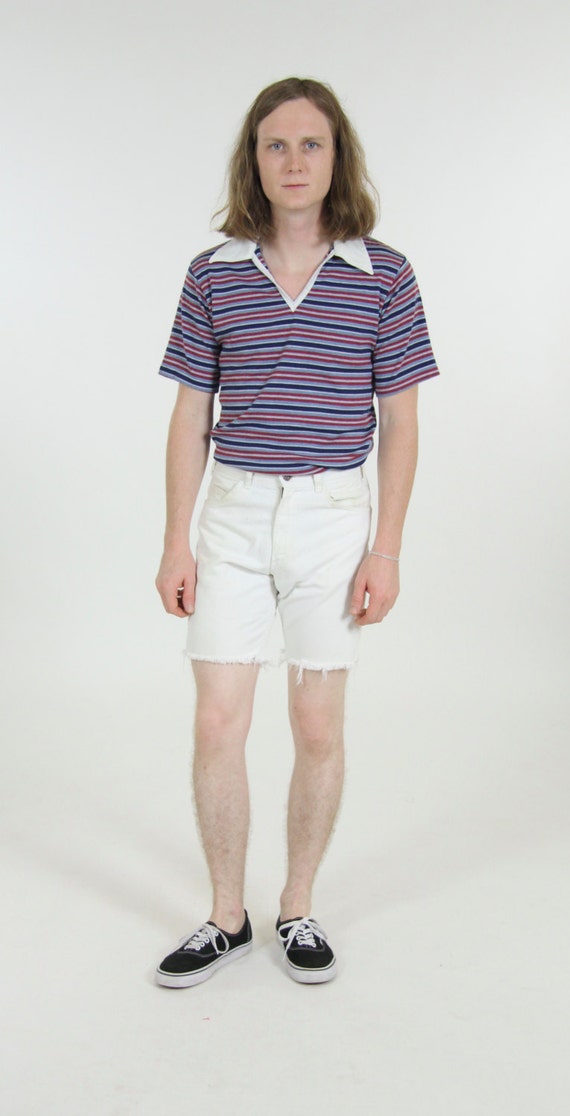white levi cut off shorts