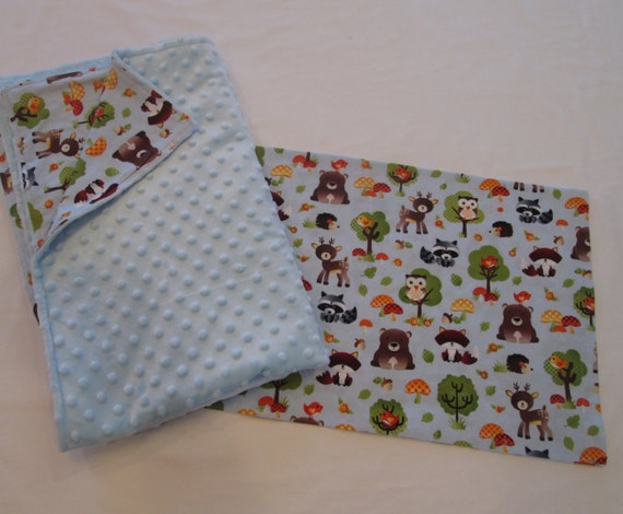 Items similar to Preschool Nap Blanket | Nap Blanket Set | Forest ...