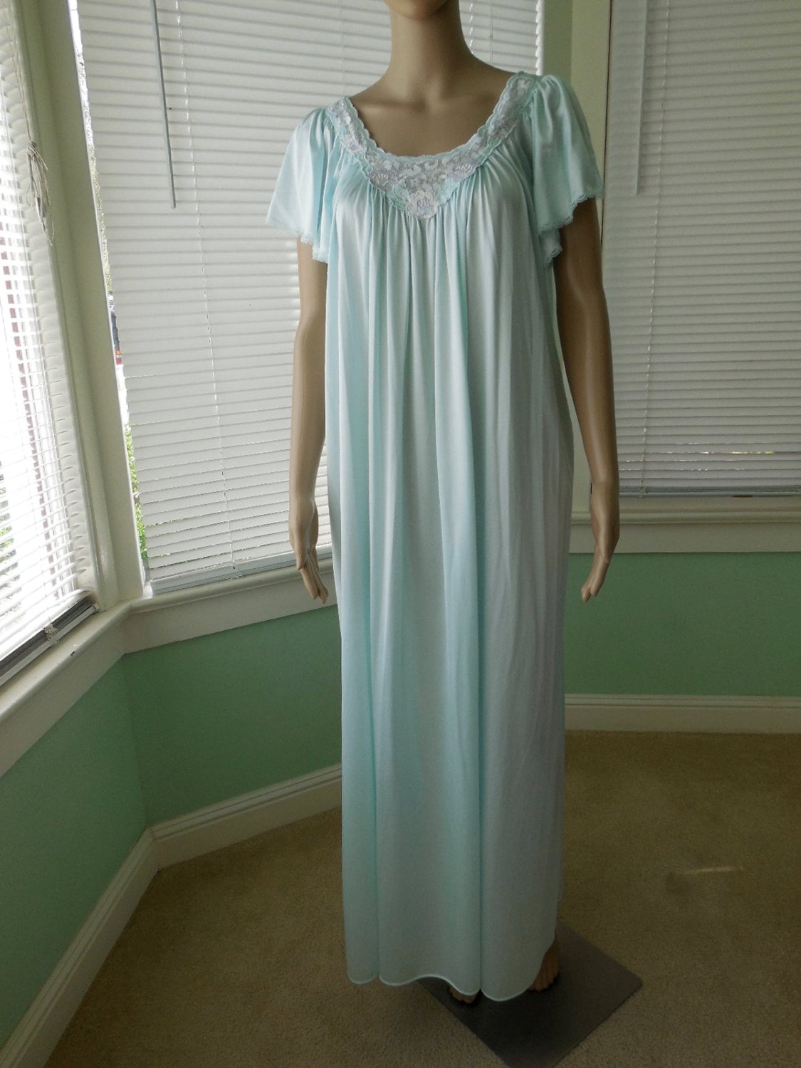 Womens Nightgown Vanity Fair Long Nightgown Negligee Full