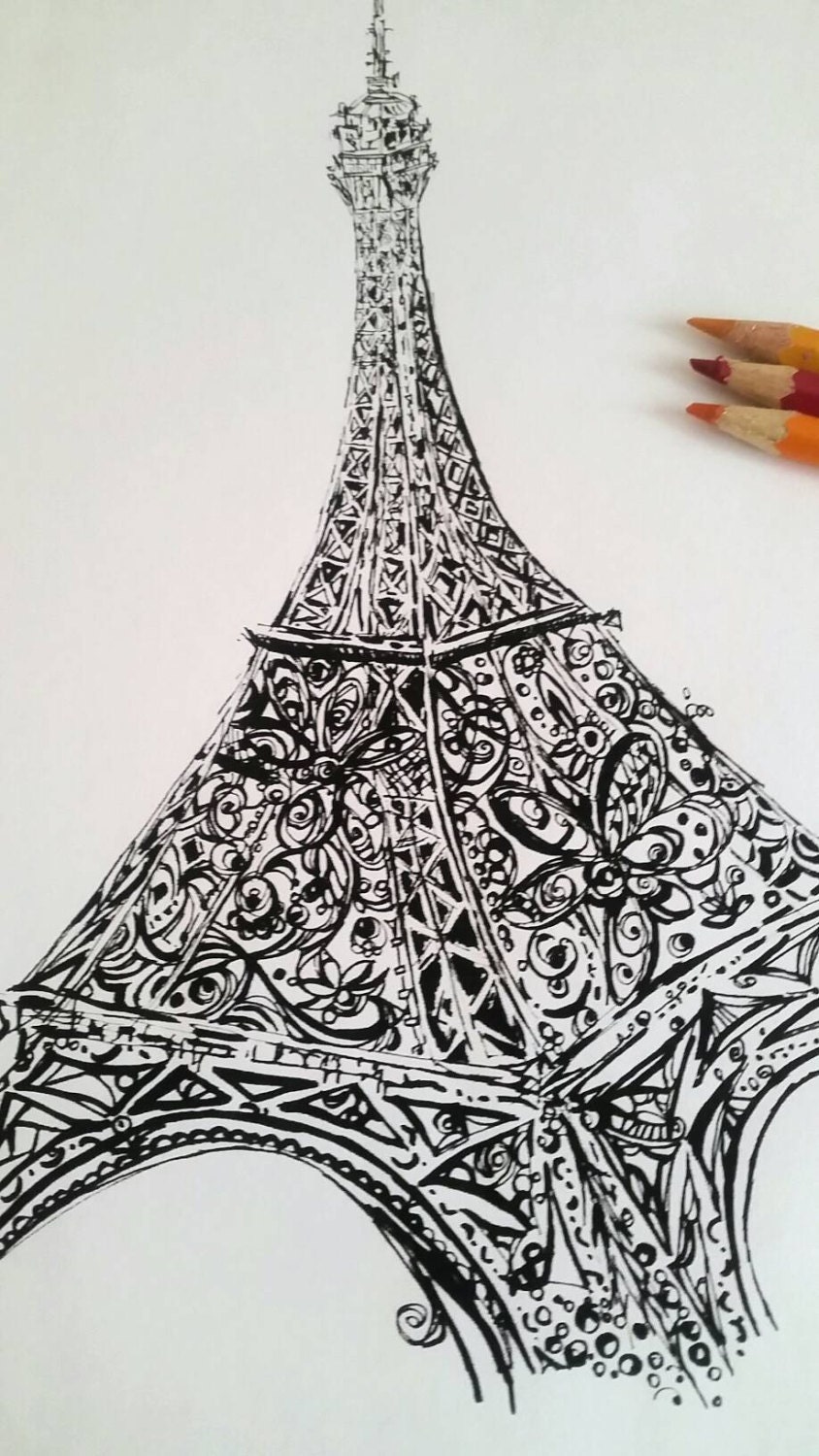 Download Eiffel Tower Printable Coloring Page Printable Adult Coloring
