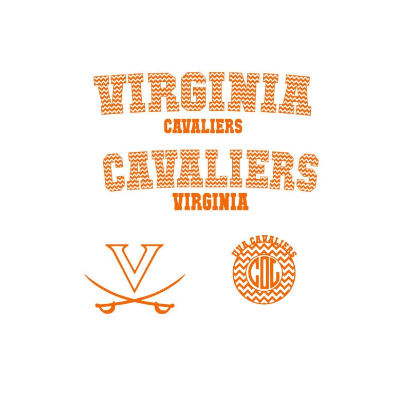 Download UV Virginia Cavaliers Spirit Jersey Set SVG by ...