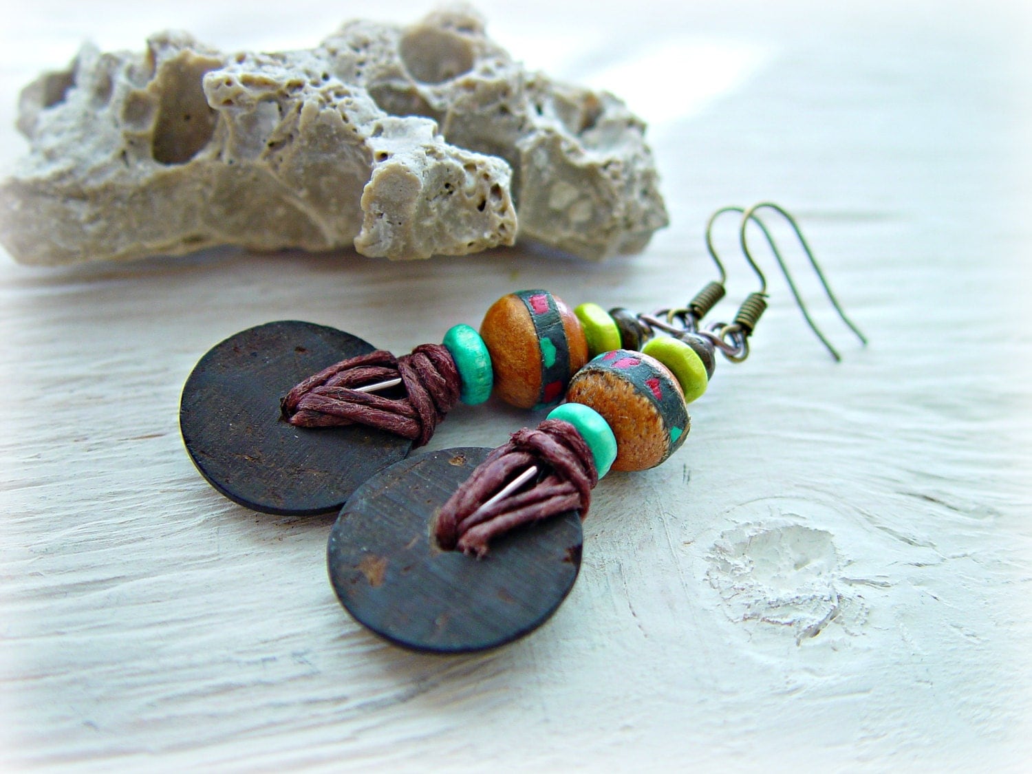 Boho Hippie Earrings Boho Jewelry African By Handcraftedyoga 4923