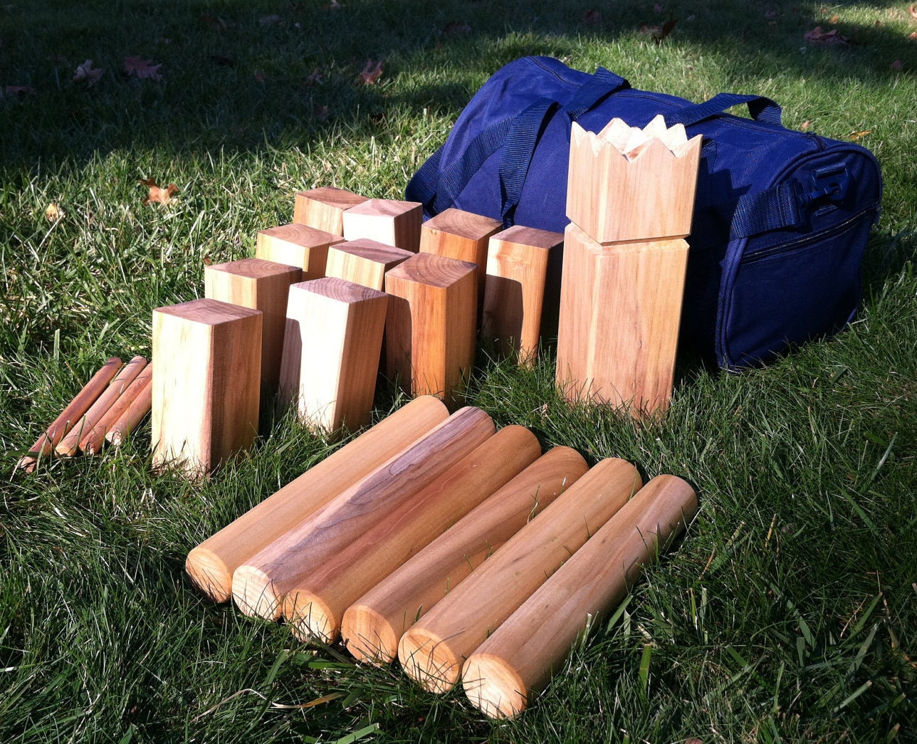 Kubb-The Viking Game Natural Beeswax Finish Hardwood