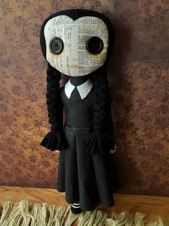 Handmade Wednesday Addams Doll