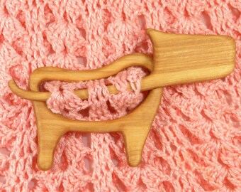 Shawl pin, Knitting