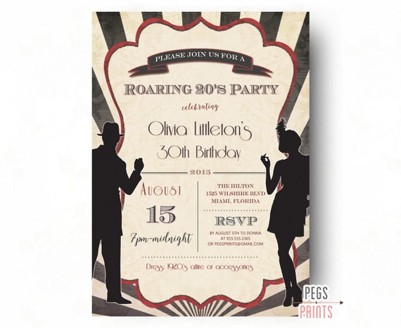 20S Party Invitations 4