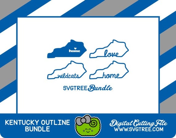 Kentucky SVG State Outline Kentucky Home Wildcat SVG by SVGTREE