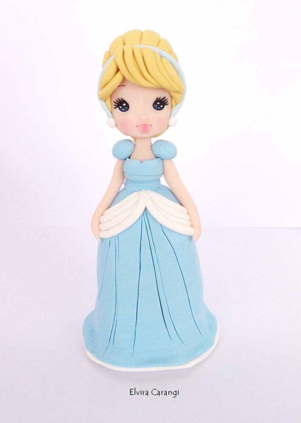 Cinderella polymer clay action figure