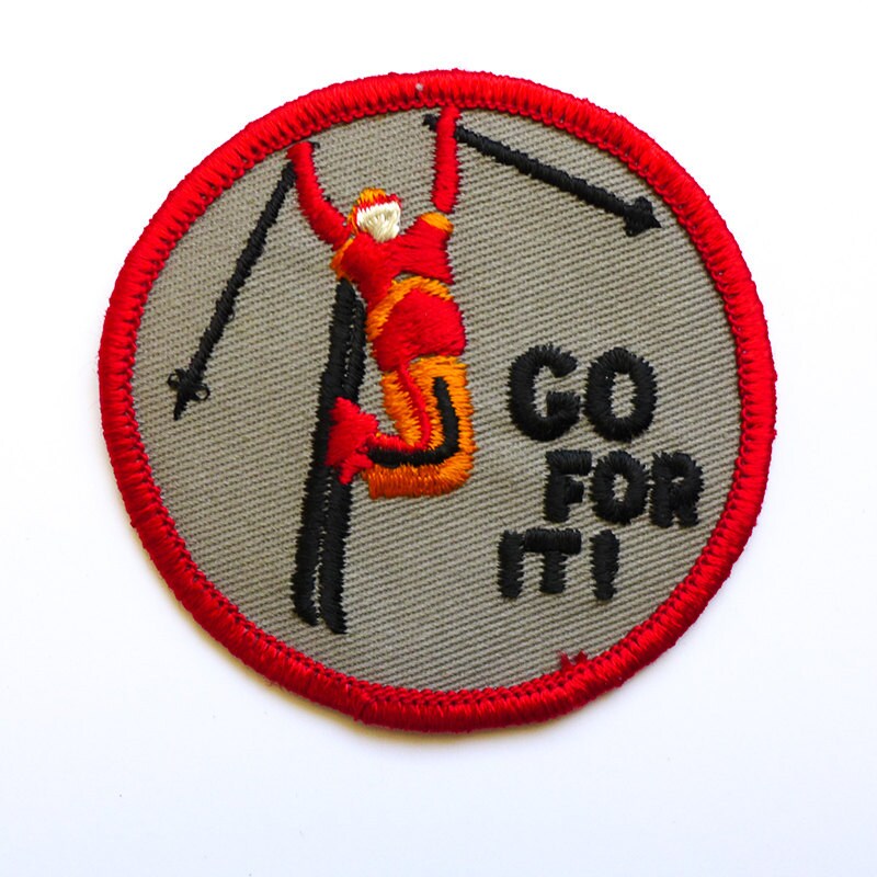 Ski Patch Vintage Patch for Jacket Skiing Patch Jumping