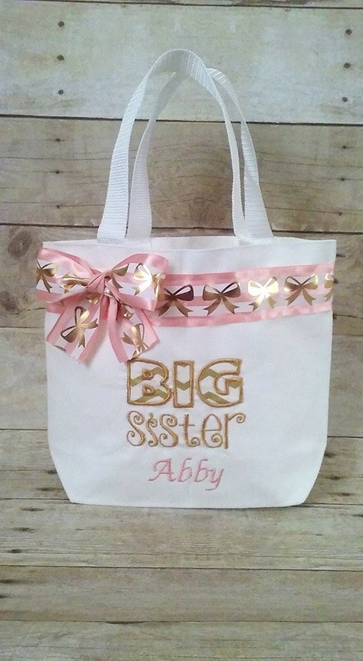 Big Sister Tote Bag Hospital Gift Big Sister To Be Future