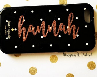 Vinyl Name Decal for iPhone, Samsung | Name Sticker | Glitter and Regular colors!