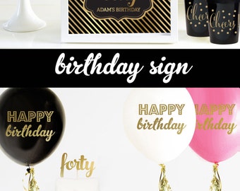  Happy  50th Birthday  Banner 50th Birthday  Decorations  by 