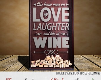 Etched Wine Cork Holder