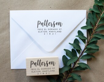 Custom Address Stamp, Wedding Address Stamp, Return Address Stamp, Self Inking Address Stamp, Wood Address Stamp, Housewarming Gift - RA1