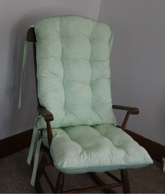 Daisy Mae Mint Rocking Chair Cushions Rocking Chair Pads