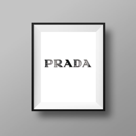 Prada Fashion Digital prints Poster Decoration | Etsy
