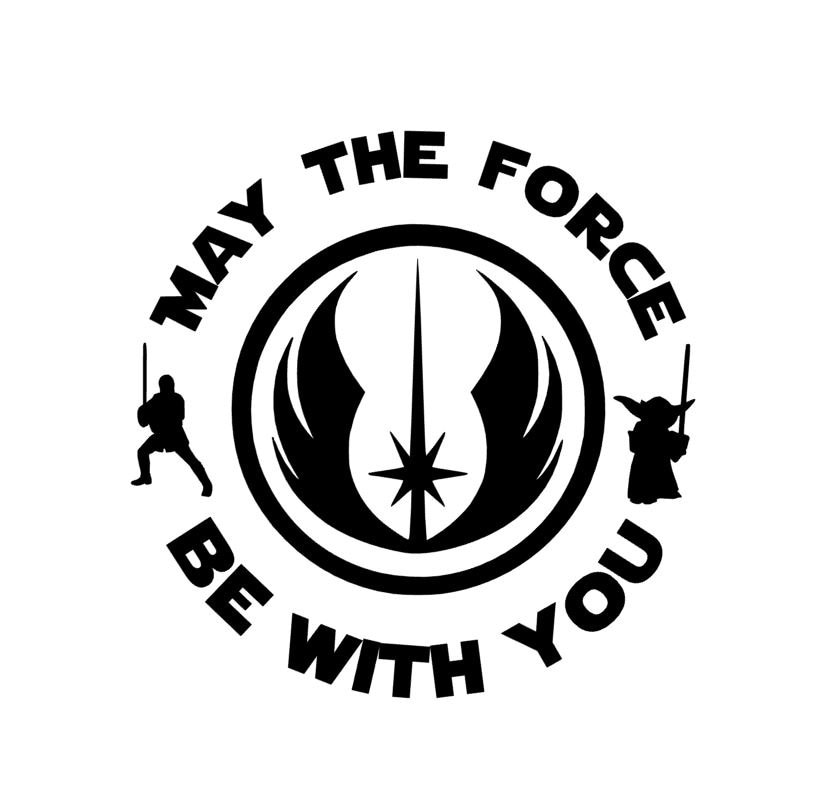 Star Wars Decal May The Force Be With You Jedi