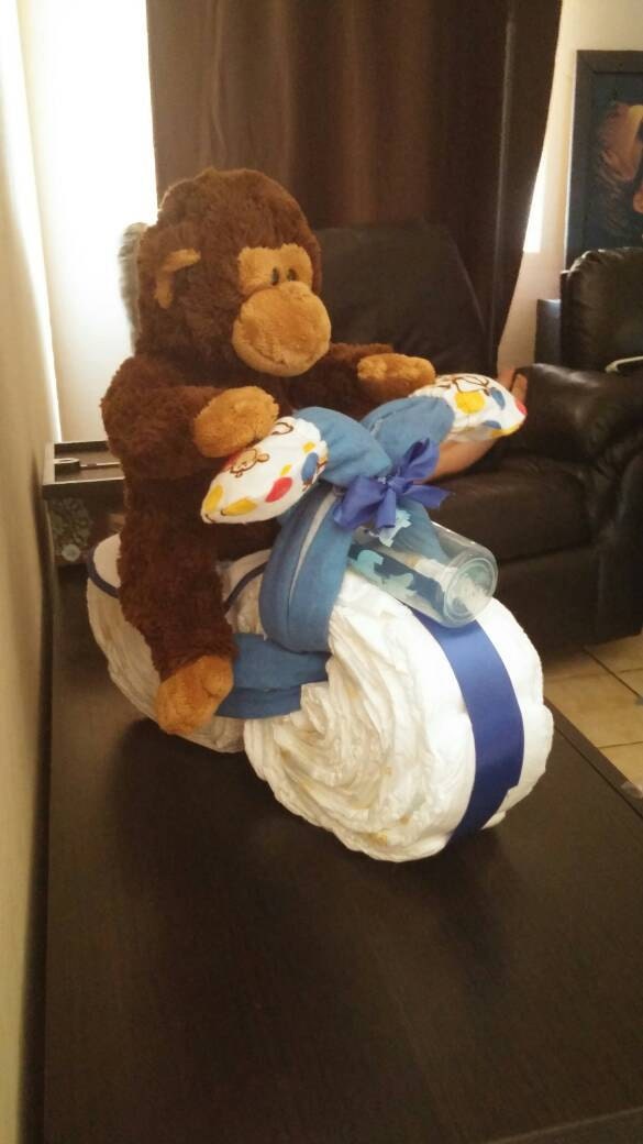 Motorcycle Diaper Cake