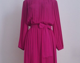 Allison Floral Dress Blue Fuchsia 4111-129 main image 0