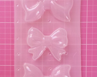 Smooth Bow Mold Set, Large Bow Mold, Bow Mold Palette, Plastic Bow Mold, Resin Bow Mold, Kawaii Bow Mold, Hair Bow Mold, Big Bow Mold