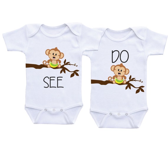 Matching Twin Onesies Twin baby gifts for baby girl baby boy