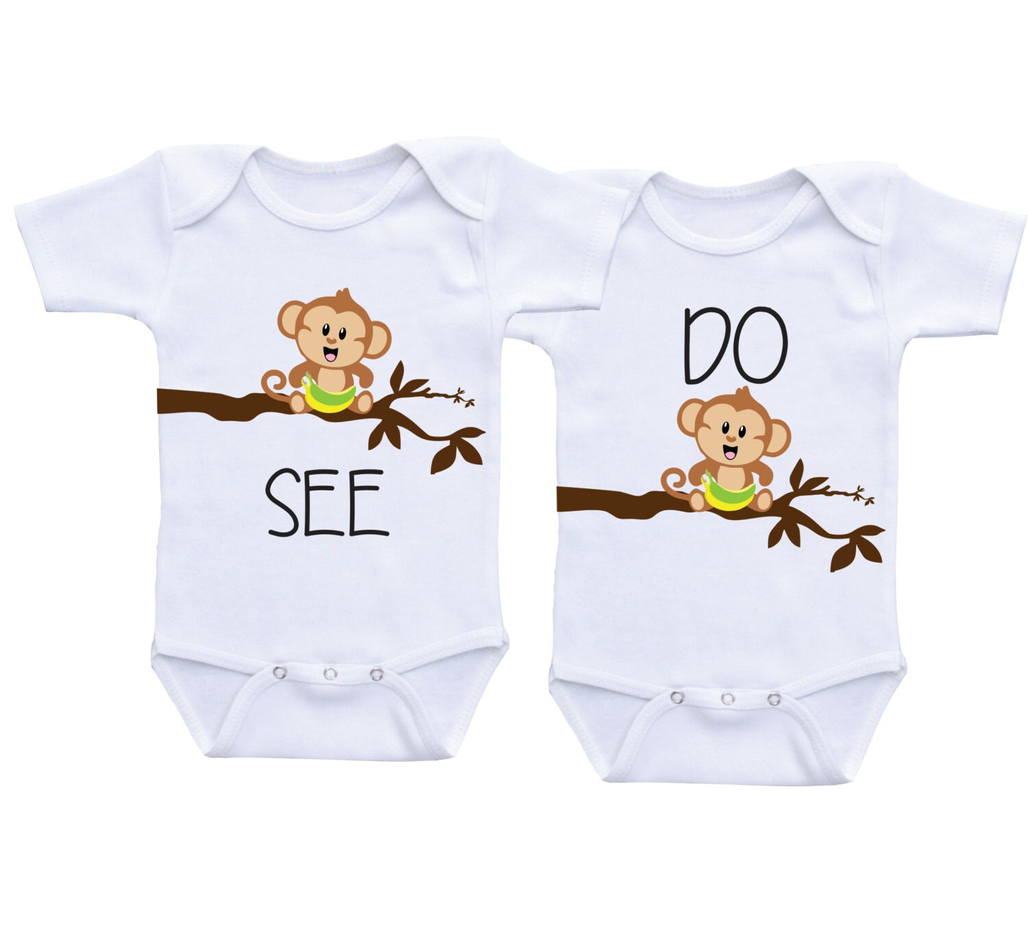 Matching Twin Onesies Twin baby gifts for baby girl and/or