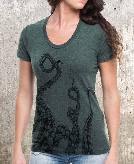 Women's Octopus Tentacles T-Shirt Women's American