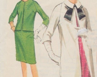 Vintage sewing pattern -Butterick ladies quick and easy dress, coat and jacket size 12-14