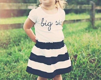 Girls big sis outfit, big sister shirt, little sister shirt, sibling shirts, pregnancy announcement shirt, baby announcement shir