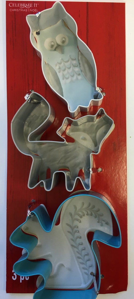 Woodland Animals Cookie Cutters Set Baking Party Supplies