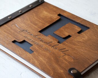 Wedding Guest Book, Monogram Guest Book, Guest Book, Custom Guest Book, Wedding Guestbook, Wood Guest Bookб, Rustic Guest Book, Wedding