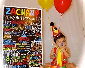 Mickey Mouse 1st Birthday, Mickey Mouse Birthday idea, first birthday mickey theme deco, mickey mouse clubhouse party -ANY AGE! ID# BRDMIC01