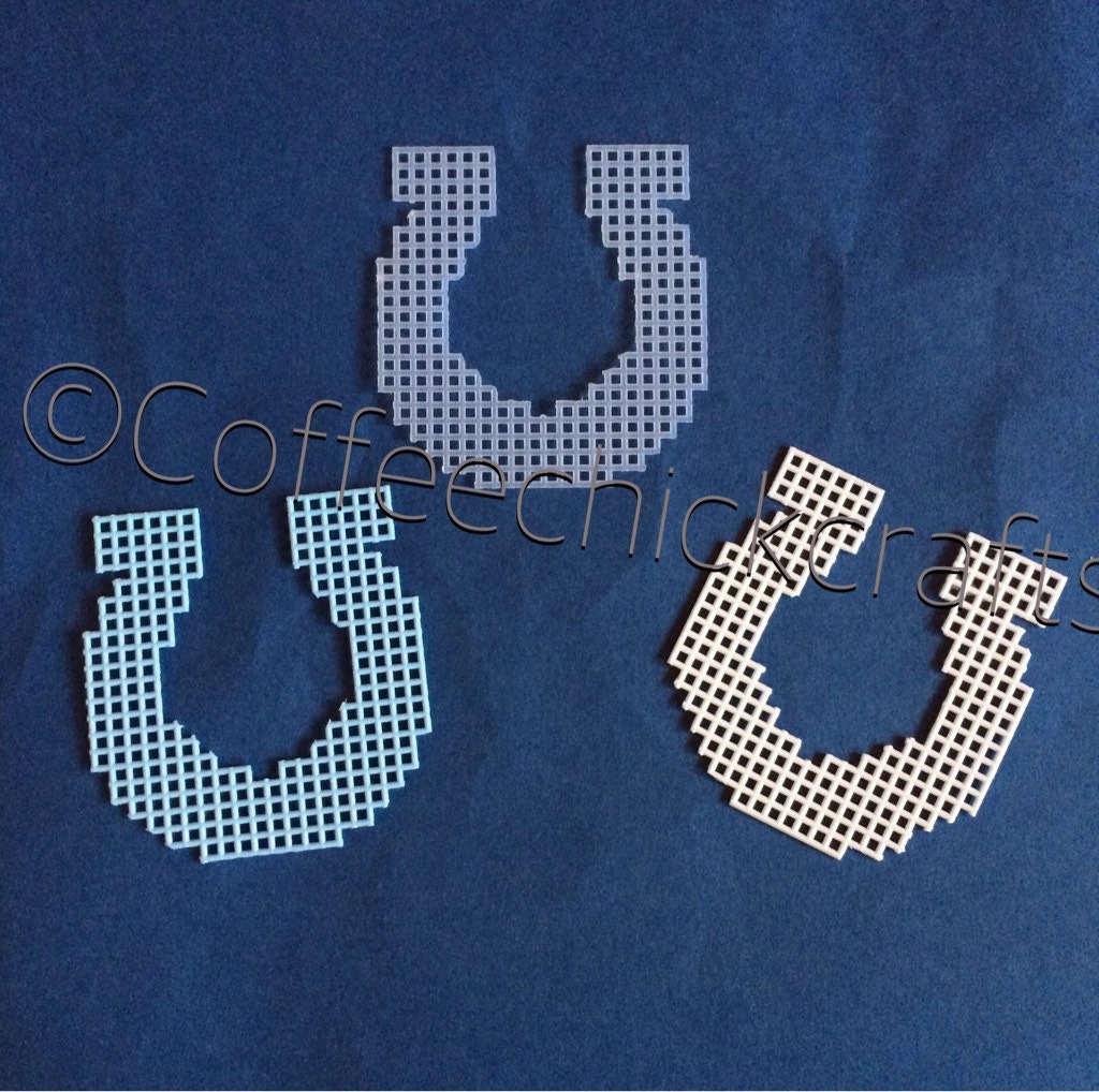 Horseshoe Plastic Canvas Cut Outs Plastic Canvas Horseshoes