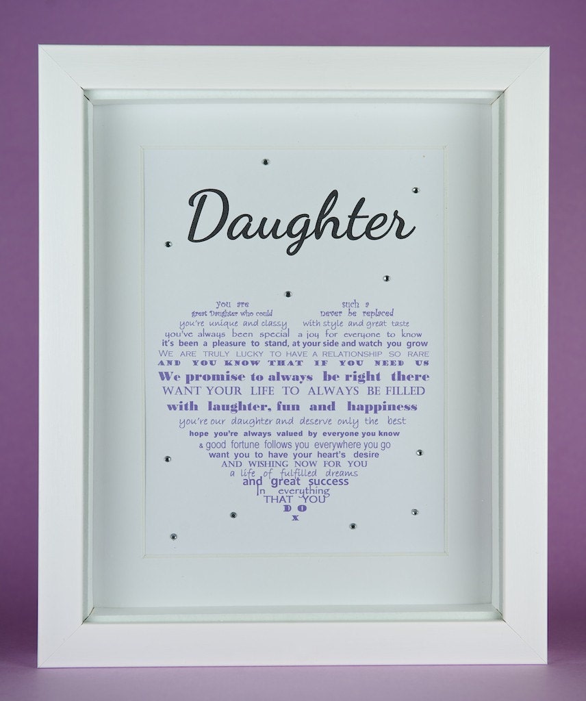 Daughter gift Daughter Birthday 21st Birthday gift Daughter