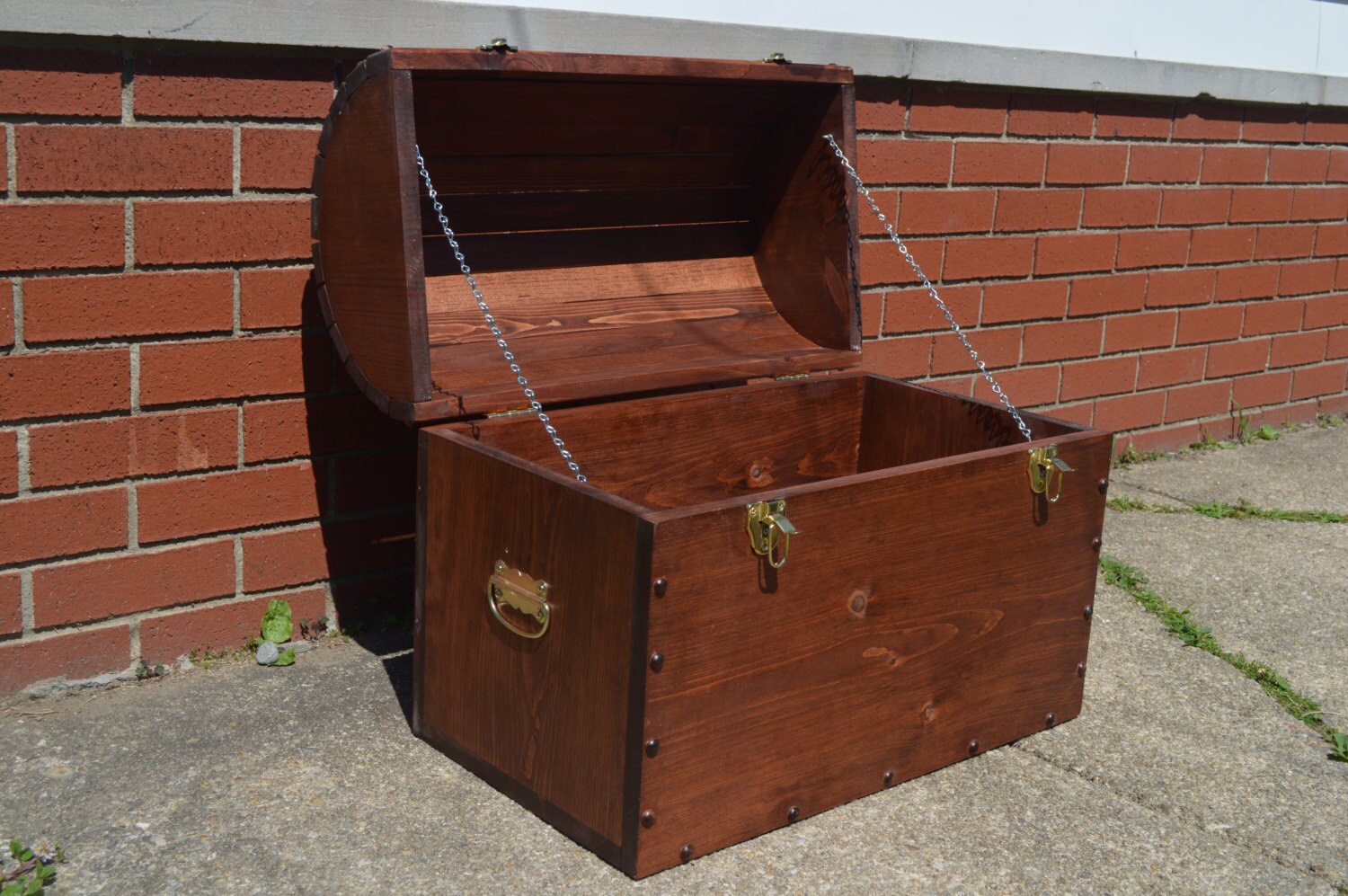 Large Hope Chest / Primitive Chest / Rustic Trunk / Wood Trunk