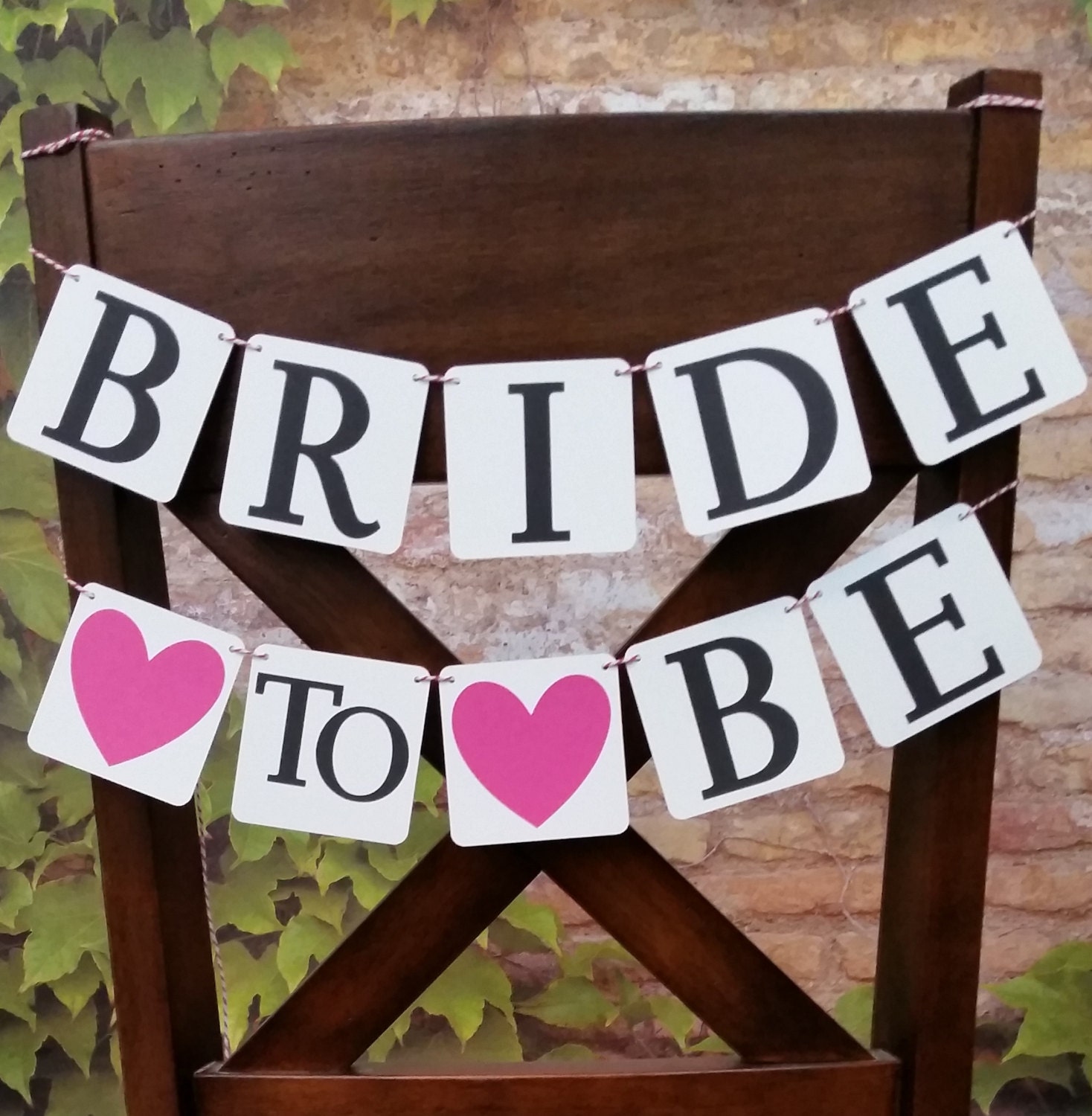 Bride To Be Banner Chair Banner Bridal Shower Decoration