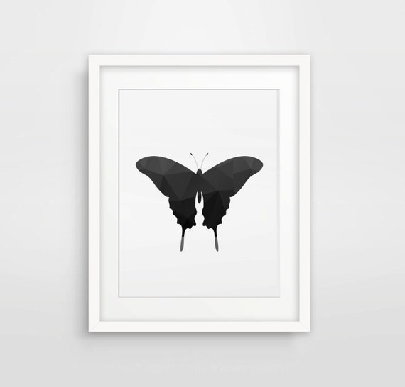 Black And White Butterfly Wall Prints Butterfly Art