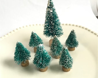 Miniature Christmas Tree, Mini garden decoration/Miniature - for Fairy Gardens,