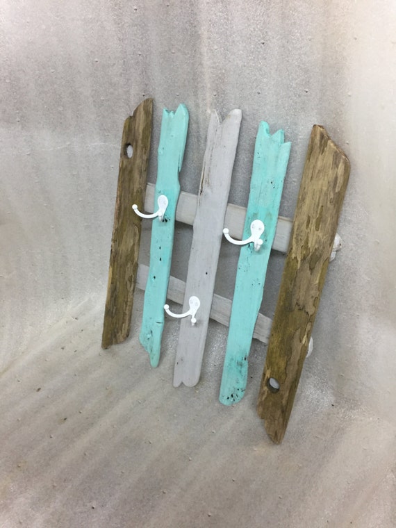 Driftwood Hat Coat Key Rack Beach Coastal home decor coat