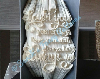 Love Quote - Combi Cut And Fold - Book Folding Pattern