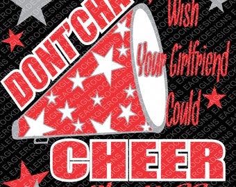 Cheer| Girlfriend| SVG| DXF| EPS| Cut File| Football| Basketball| Silhouette| Cricut| Vector File| Instant Download